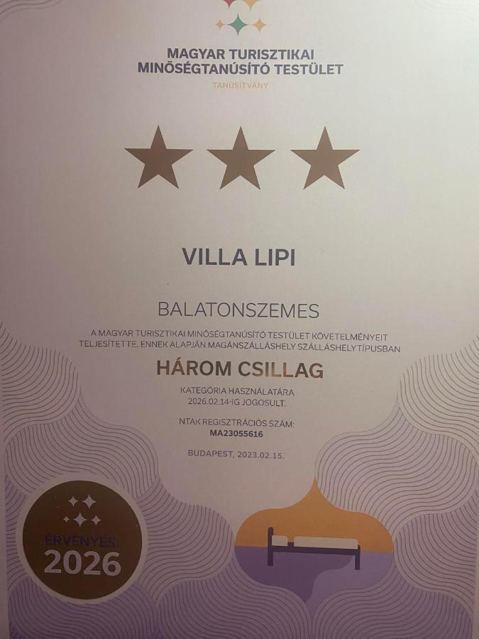 Villa Lipi - Home Away From Home Balatonszárszó Eksteriør billede